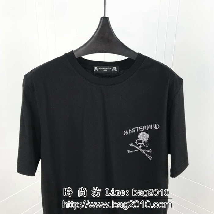 MMJ 19ss早春新款短袖 燙鑽骷髏 精選進口澳鑽 定制純棉面料 高版本情侶款 ydi2178